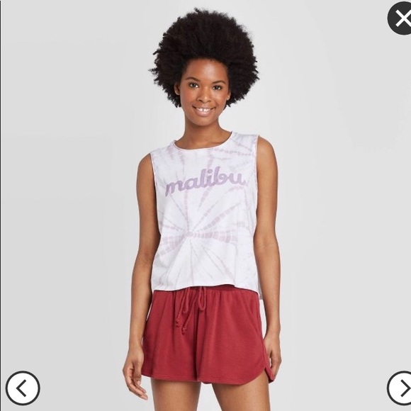 Cropped Malibu  Tank Top - Colsie™ Purple - Picture 2 of 7